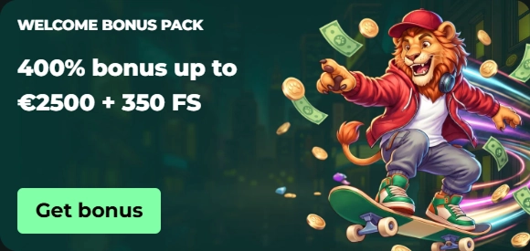 MySpinGo Casino welcome bonus pack 400% up to €2500 + 350 FS